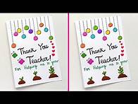 Video thumbnail for Easy and Beautiful Thank you Card | Thank you greeting card | How to make Thank you Card Idea