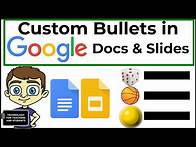 Video thumbnail for How to Customize Bullet Points in Google Docs and Google Slides