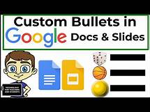 Video thumbnail for How to Customize Bullet Points in Google Docs and Google Slides