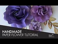 Video thumbnail for EASY PAPER FLOWER TUTORIAL WITH TEMPLATE | DIY PAPER FLOWERS