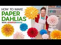 Video thumbnail for Paper Dahlia Flower Tutorial | Free Patterns for Three Styles!