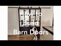 Video thumbnail for How to Build Barn Doors With Glass