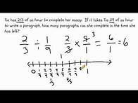Video thumbnail for Dividing Fractions To Solve Word Problems