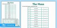 Video thumbnail for Interactive PDF: White Rose Maths Supporting Year 6: Spring Block 7 Statistics: The Mean
