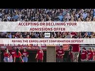 Video thumbnail for How to Accept or Decline Your Admissions Offer