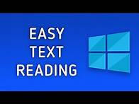 Video thumbnail for How to Make Text Easier to Read in Windows 10