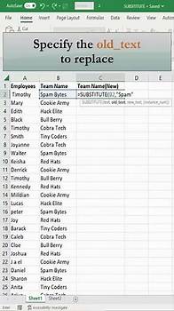 Video thumbnail for Replace a Text using SUBSTITUTE Function in Excel