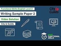 Video thumbnail for Pass Functional Skills - City & Guilds Writing Sample Paper 2 (Level 2) Video Solution