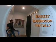 Video thumbnail for EASIEST Barn Door Installation