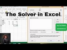 Video thumbnail for How to use the Solver in Excel