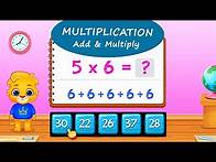 Video thumbnail for 123 Math Multiplication #2 - Learn to Add and Multiply with Lucas and Ruby | RV AppStudios Games
