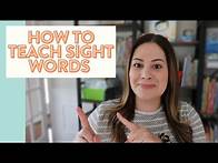 Video thumbnail for How to Teach Sight Words - Science of Reading // sight word activities for struggling readers