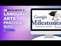 Video thumbnail for Georgia Milestones Practice Quiz for 4th graders Pt.3 #GeorgiaMilestones #LanguageArts #quizgames
