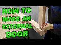 Video thumbnail for How to Make a Solid Timber External Door using a traditional Wedged Mortice and Tenon