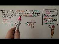 Video thumbnail for 6th Grade Math 6.2c, Word Problem Solving With Unit Rates