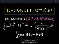 Video thumbnail for ❖ Integration using U-Substitution ❖