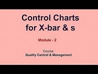 Video thumbnail for Control Charts for X-bar & s