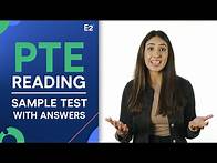 Video thumbnail for PTE Reading - PTE Sample Test & Practice with Answers