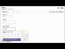 Video thumbnail for Entering answers in MyOpenMath, new version