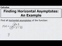 Video thumbnail for Calculus - Finding Horizontal Asymptotes - Example #1