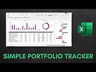 Video thumbnail for Create a Simple Stock Portfolio Tracker In Excel Using Live Data