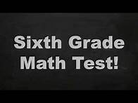 Video thumbnail for CAN YOU PASS THIS SIXTH GRADE MATH TEST? Only 50% Can answer all correct!