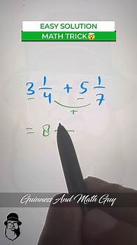 Video thumbnail for Fractions Adding Mixed Number