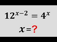 Video thumbnail for Can you Solve this Exponential Equation ? l Easy Step-by-Step Explanation