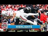 Video thumbnail for Ohio State at Purdue | Highlights | Big Ten Football | Oct. 14, 2023