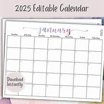 Video thumbnail for 2025 Printable Calendar | 2025 Calendar PDF | 2025 Editable Calendar | Calendar 2025 Editable | Calendar Editable Template | WCCFNH - Etsy