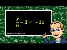 Video thumbnail for Solving Two-Step Equations | Expressions & Equations | Grade 8