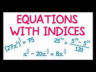 Video thumbnail for Equations with Indices