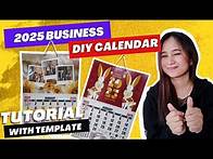 Video thumbnail for DIY Customized Calendar 2025 for Business - Free Download Template