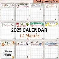Video thumbnail for EDITABLE Monthly Calendar 2025, Printable Monthly Planner, 2025 Planner, School Home Office, Homeschool Classroom Calendar, Kids Calendar - Etsy