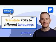 Video thumbnail for How to translate PDF files to different languages