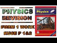 Video thumbnail for Physics Form 1 Work | Questions on Introductions and Answers | Form Exam Physics | KCSE Revision