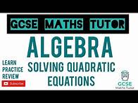 Video thumbnail for Solving Quadratic Equations by Factorising (Non-Calculator) | Higher & Foundation | GCSE Maths Tutor