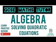 Video thumbnail for Solving Quadratic Equations by Factorising (Non-Calculator) | Higher & Foundation | GCSE Maths Tutor
