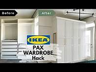 Video thumbnail for IKEA PAX Wardrobe Hack | Make a custom IKEA Closet Part 2