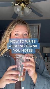 Video thumbnail for How to Write Wedding Thank You Notes - Tips and Etiquette