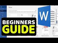 Video thumbnail for Microsoft Word Beginners Guide