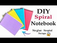 Video thumbnail for diy spiral notebook without spiral | how to make spiral notebook at home without machine