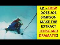 Video thumbnail for Touching the Void - GCSE English Language Paper 2 Question 4 - 'Evaluation'
