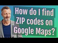 Video thumbnail for How do I find ZIP codes on Google Maps?