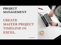 Video thumbnail for Create Master Project Timeline in Excel | Project Management