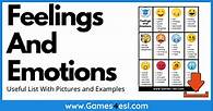 Video thumbnail for Useful List Of Feelings And Emotions In English | Games4esl
