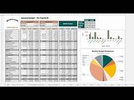 Video thumbnail for Biweekly & Monthly Paycheck Budget Spreadsheet | Demo