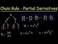 Video thumbnail for Chain Rule With Partial Derivatives - Multivariable Calculus