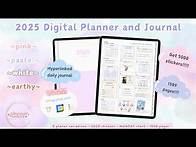 Video thumbnail for FREE 2025 DIGITAL PLANNER AND JOURNAL - 2025 PLANNER FLIP THROUGH