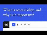 Video thumbnail for What is accessibility, and why is it important?